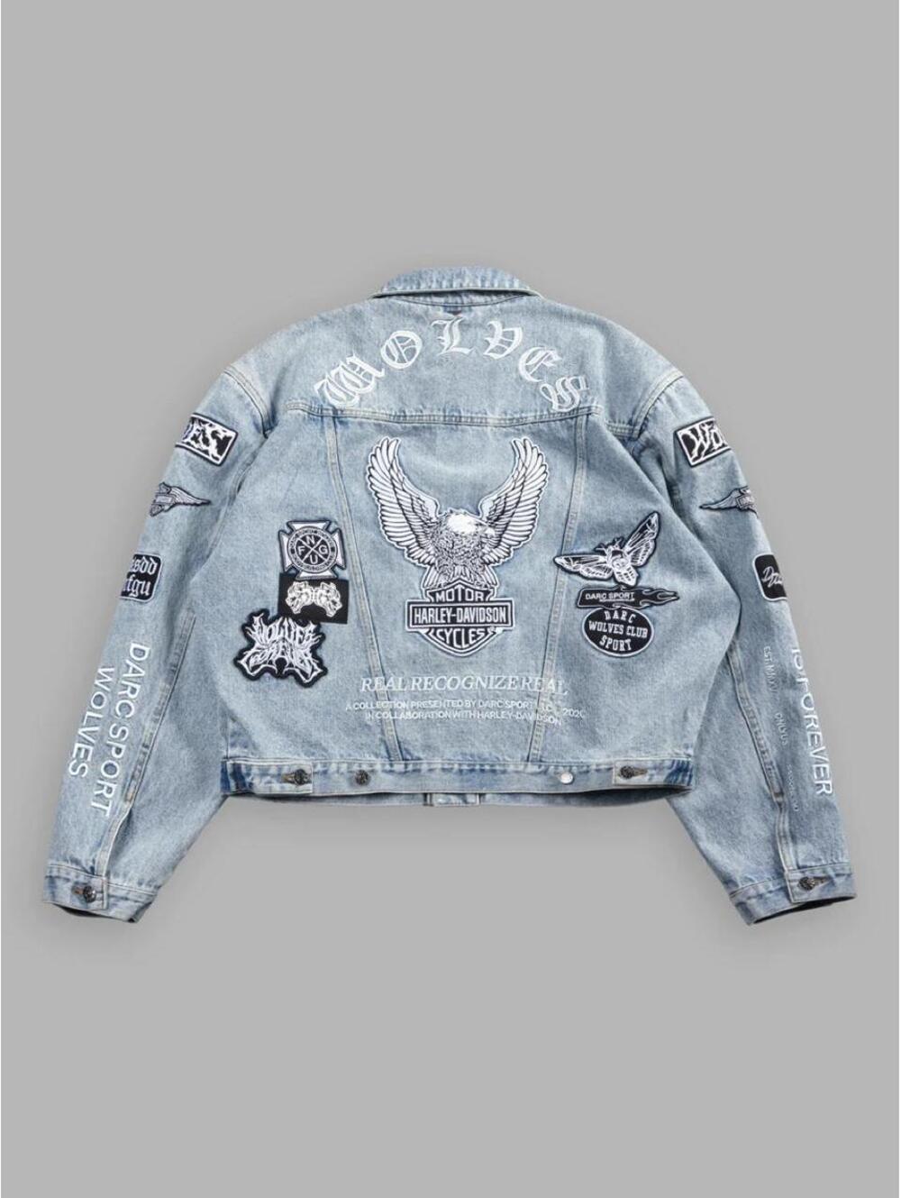BROTHERHOOD LEMY DENIM JACKET. SIZE MEDIUM #biker #denim - Picture 2 of 8